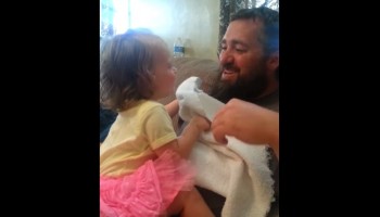 התגובה של הילדה הזו כשהיא מגלה שאביה גילח את הזקן היא אחד הדברים המתוקים שראינו
