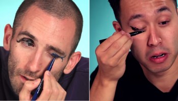 מצחיק: זה מה שקורה כשמבקשים מגברים למרוח לעצמם אייליינר (וידאו)