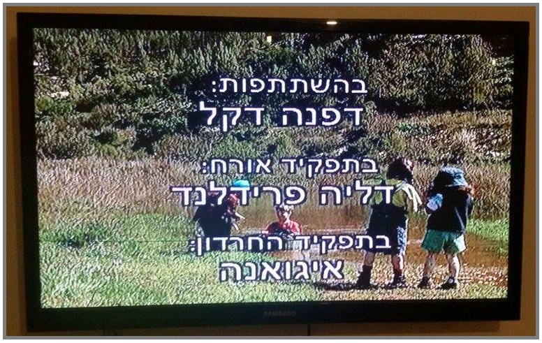 Amit Eshel בתפקיד החרדון