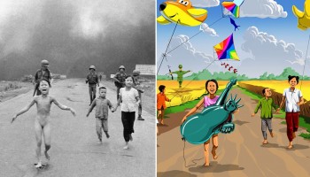 כך היו נראים צילומים מפורסמים של ילדים במלחמות אם הן לא היו מתרחשות