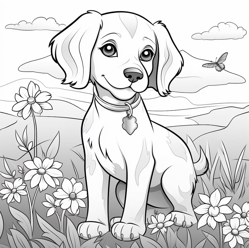 ציורים חמודים של חיות | כלב