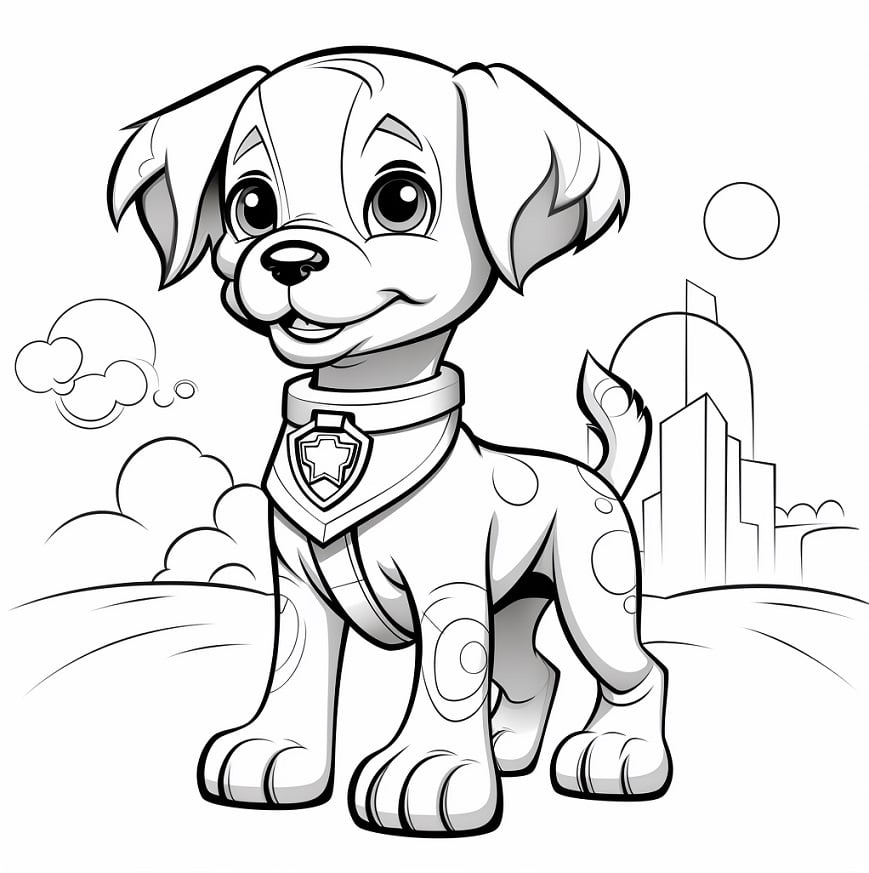 ציורים חמודים של חיות | כלב 1