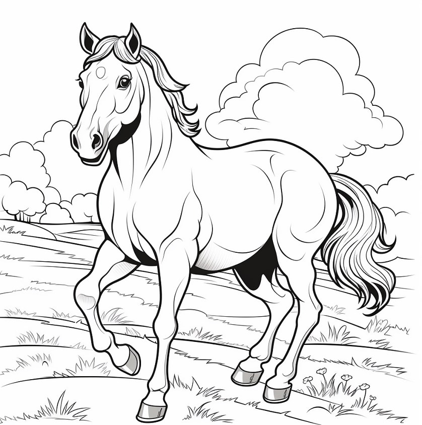 ציורים חמודים של חיות | סוס