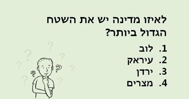 חידון שבועי - הפטריה 2025